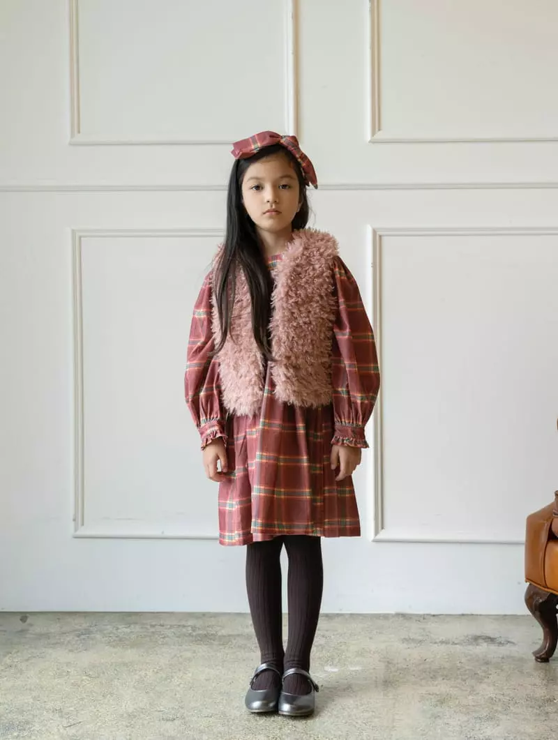 Le Bev - Korean Children Fashion - #designkidswear - Classic Check One-piece - 10