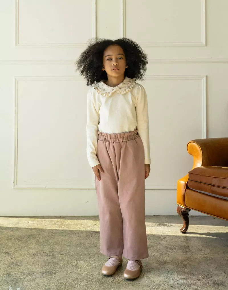 Le Bev - Korean Children Fashion - #discoveringself - Floral Collar Tee - 7