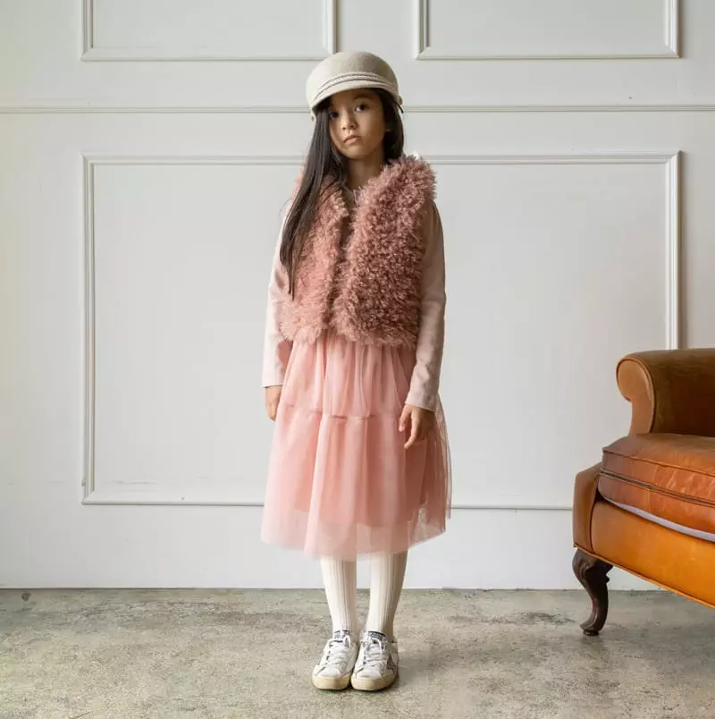 Le Bev - Korean Children Fashion - #littlefashionista - Gold Band Skirt - 6