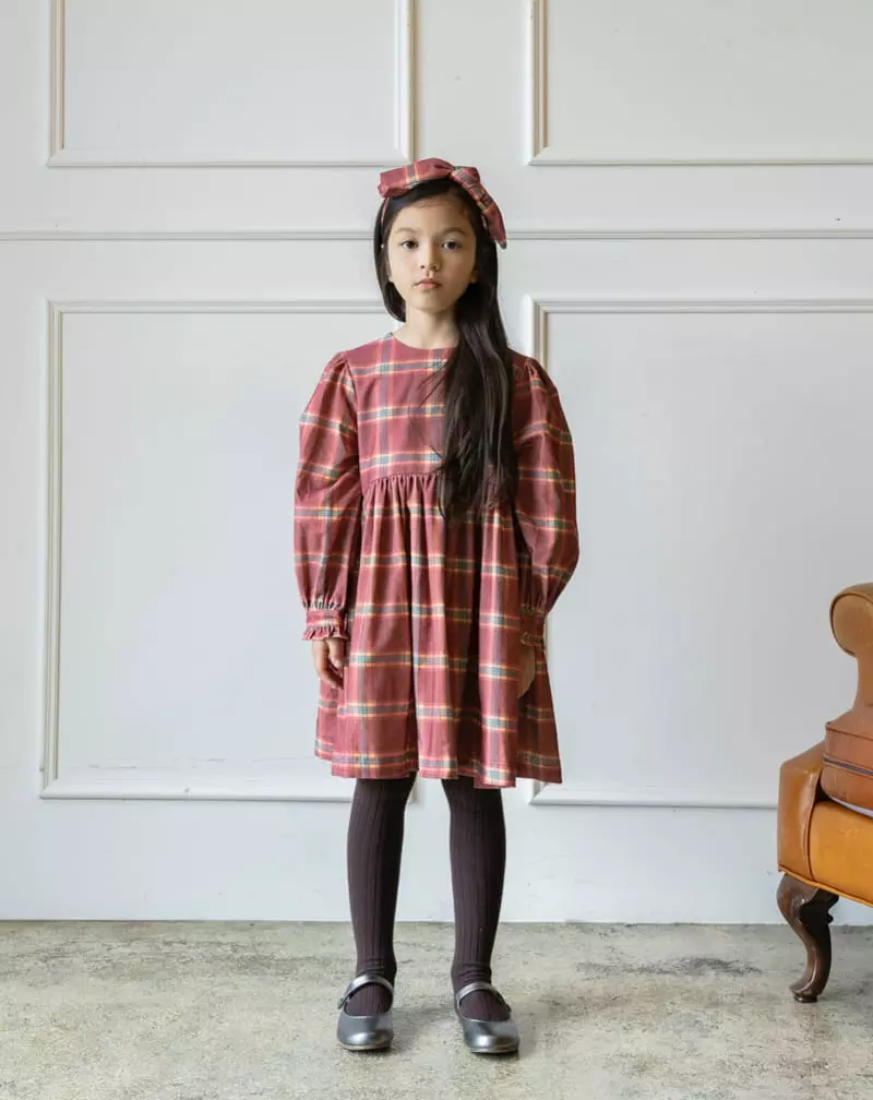 Le Bev - Korean Children Fashion - #littlefashionista - Classic Check One-piece - 4