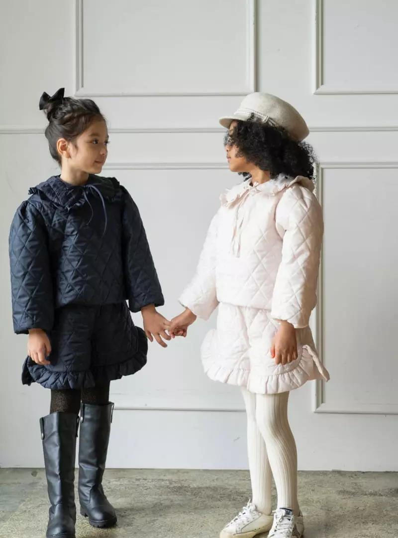 Le Bev - Korean Children Fashion - #magicofchildhood - Dia Quilting Collar - 3