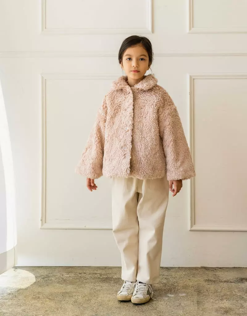 Le Bev - Korean Children Fashion - #minifashionista - Pink Poodle Jacket
