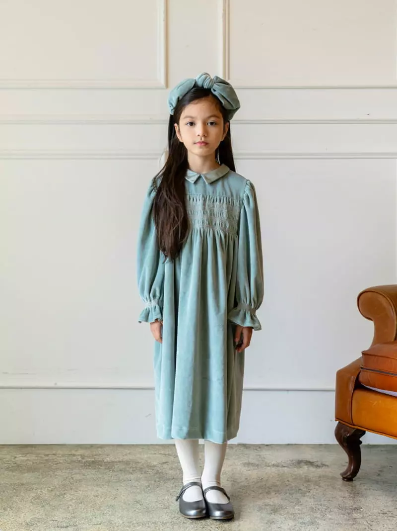 Le Bev - Korean Children Fashion - #minifashionista - Eller Smocked One-piece - 7