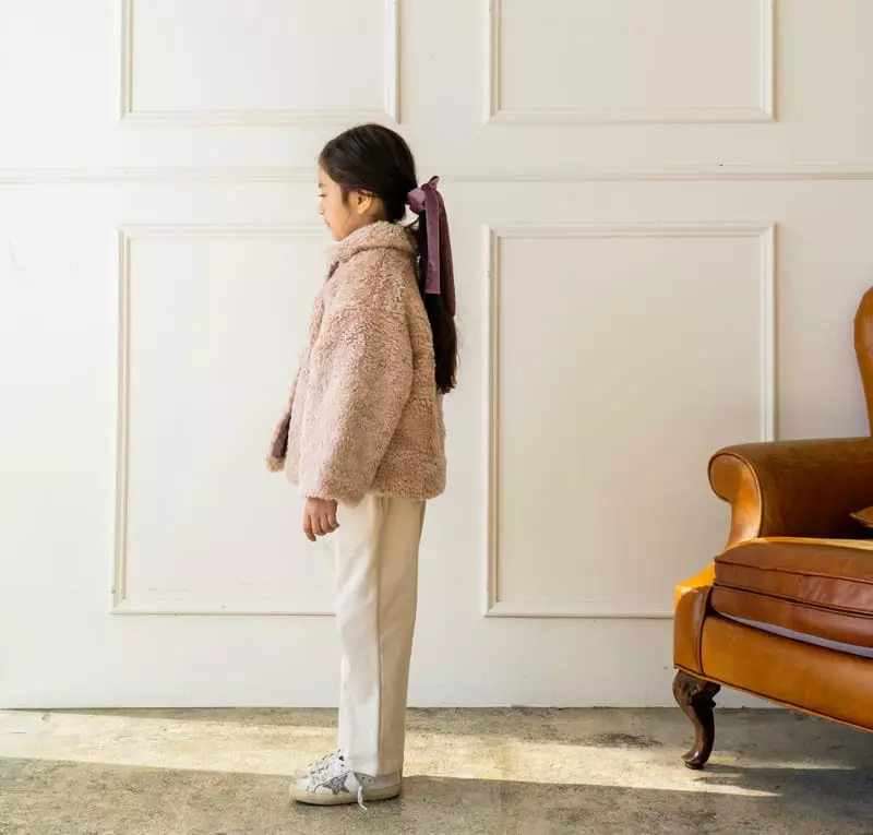 Le Bev - Korean Children Fashion - #prettylittlegirls - Pink Poodle Jacket - 2