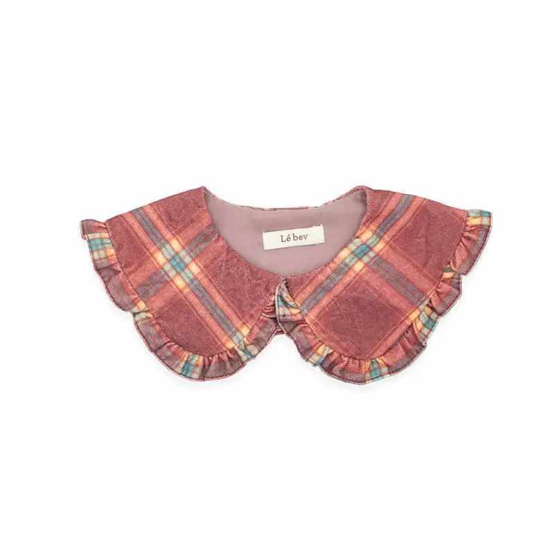 Le Bev - Korean Children Fashion - #prettylittlegirls - Classic Check Collar - 3