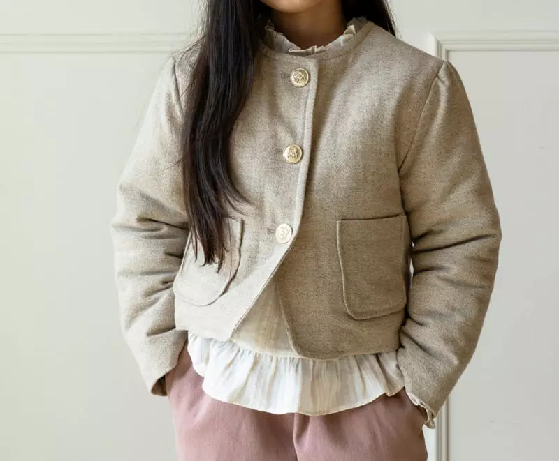 Le Bev - Korean Children Fashion - #prettylittlegirls - Gold Jacket - 4
