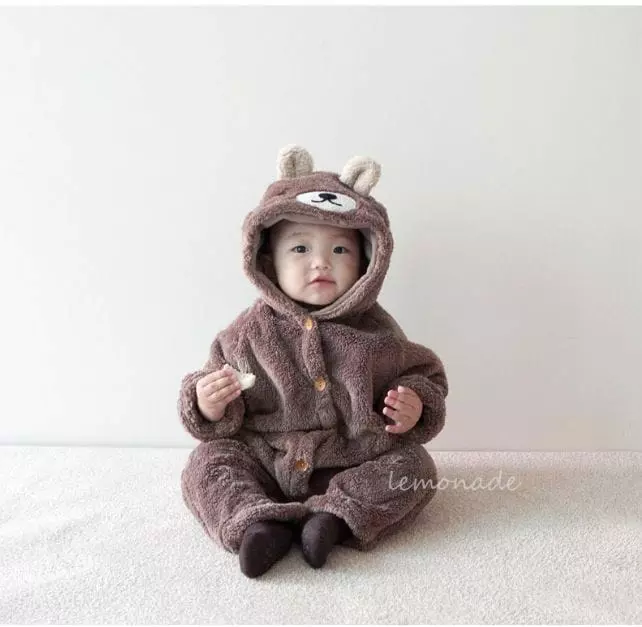 Lemonade - Korean Baby Fashion - #babyboutiqueclothing - Bono Bear Bodysuit - 12