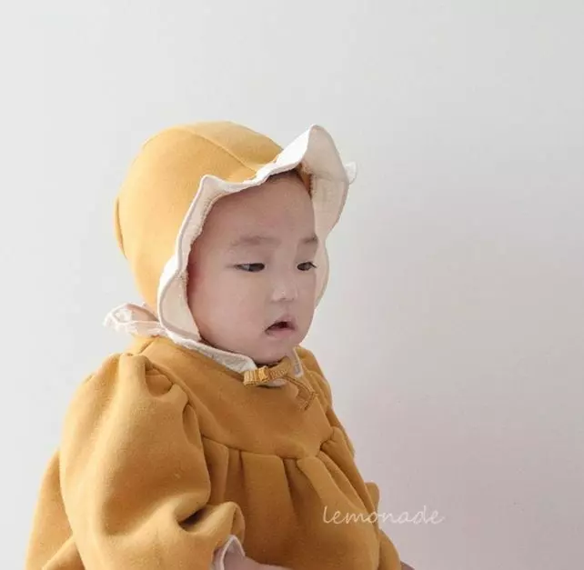 Lemonade - Korean Baby Fashion - #babyoninstagram - Marlang Fleece Bodysuit with Hat - 5