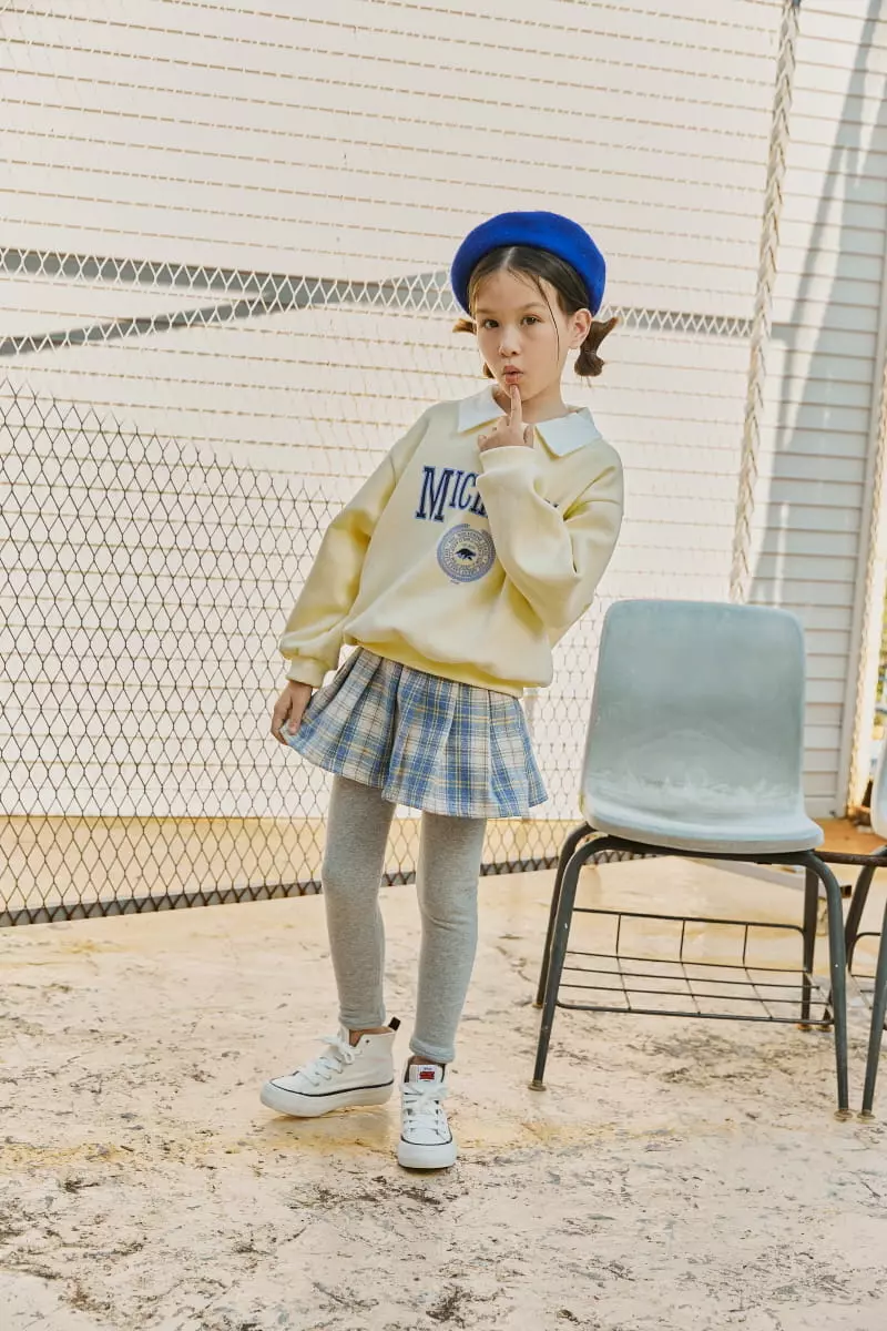 Lilas - Korean Children Fashion - #childofig - Check Wrinkle Leggings - 8