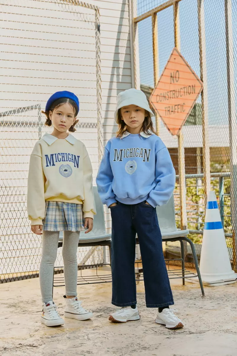 Lilas - Korean Children Fashion - #kidsstore - Michigan Sweatshirt - 10