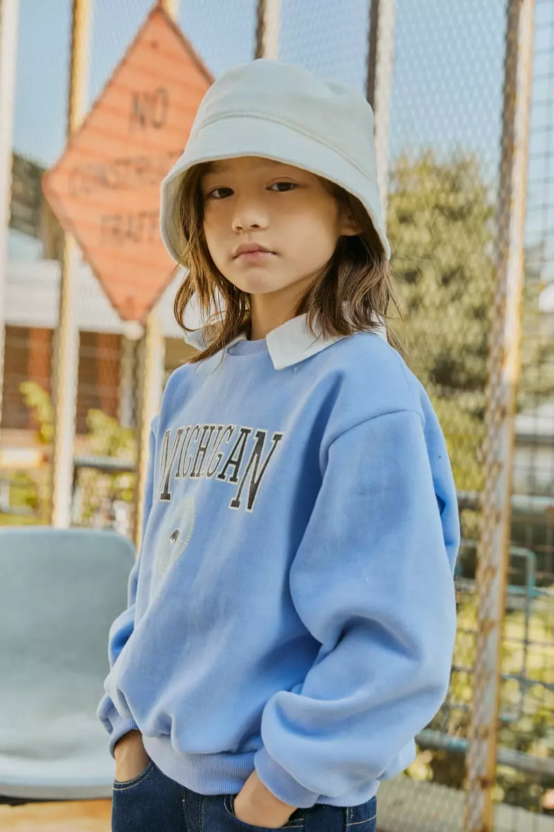 Lilas - Korean Children Fashion - #prettylittlegirls - Michigan Sweatshirt - 2