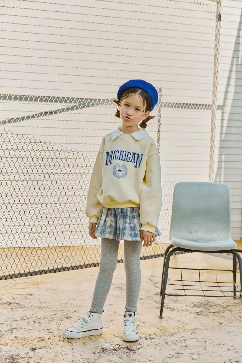 Lilas - Korean Children Fashion - #stylishchildhood - Check Wrinkle Leggings - 7