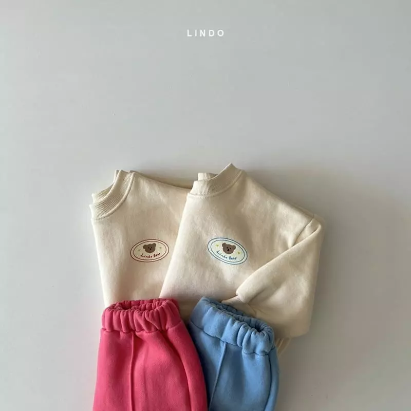 Lindo - Korean Children Fashion - #kidzfashiontrend - Bear Fleece Top Bottom Set - 4