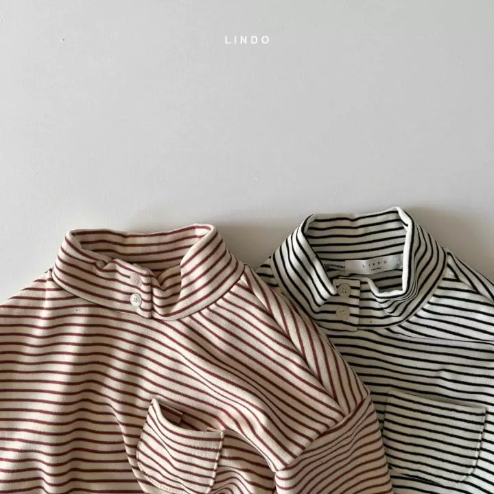 Lindo - Korean Children Fashion - #discoveringself - Open Turtleneck Tee
