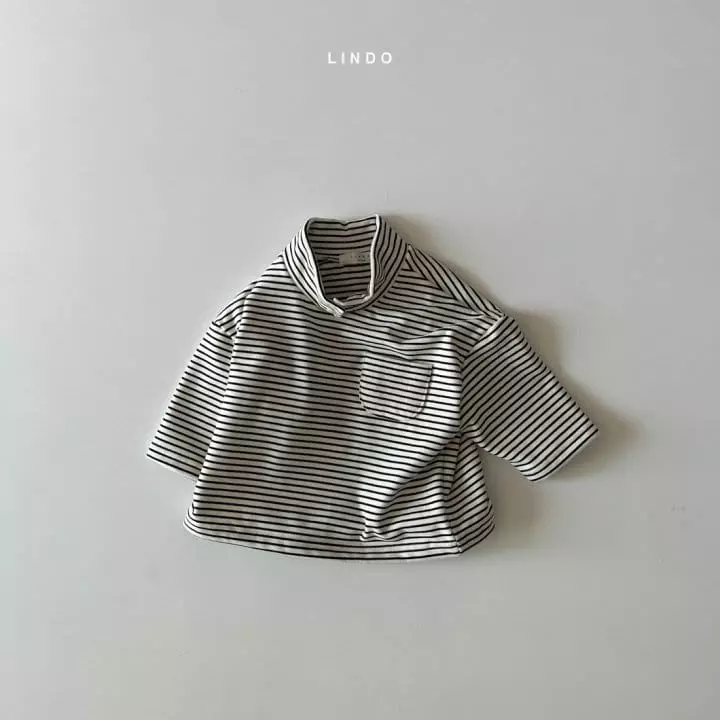 Lindo - Korean Children Fashion - #fashionkids - Open Turtleneck Tee - 2