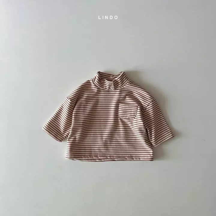 Lindo - Korean Children Fashion - #kidsshorts - Open Turtleneck Tee - 3