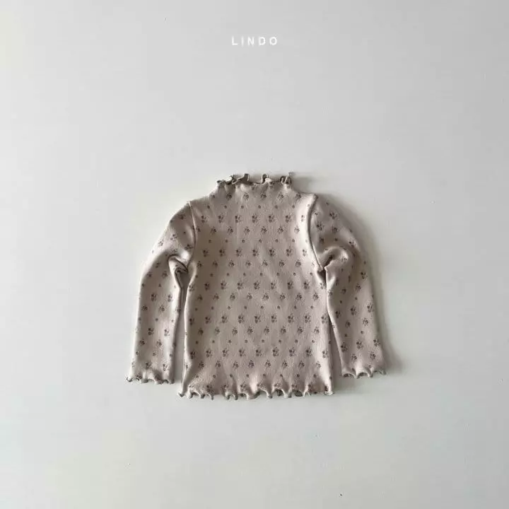 Lindo - Korean Children Fashion - #kidzfashiontrend - Winter Flower Turtleneck Tee - 3