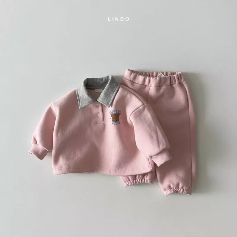 Lindo - Korean Children Fashion - #Kfashion4kids - My Fran Fleece Top Bottom Set - 4
