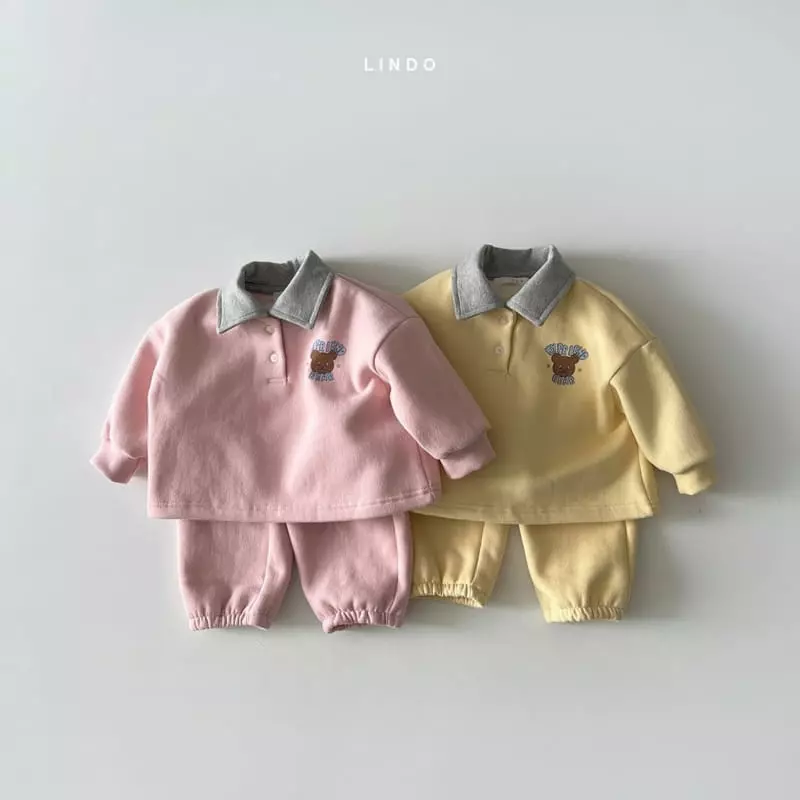 Lindo - Korean Children Fashion - #magicofchildhood - My Fran Fleece Top Bottom Set - 5