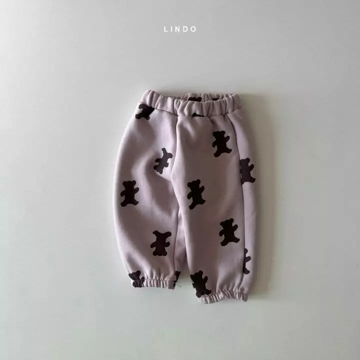 Lindo - Korean Children Fashion - #minifashionista - Cookie Bear Jogger Pants - 2