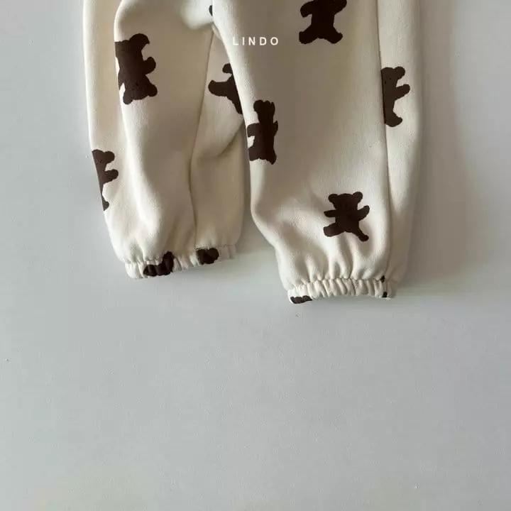 Lindo - Korean Children Fashion - #toddlerclothing - Cookie Bear Jogger Pants - 5