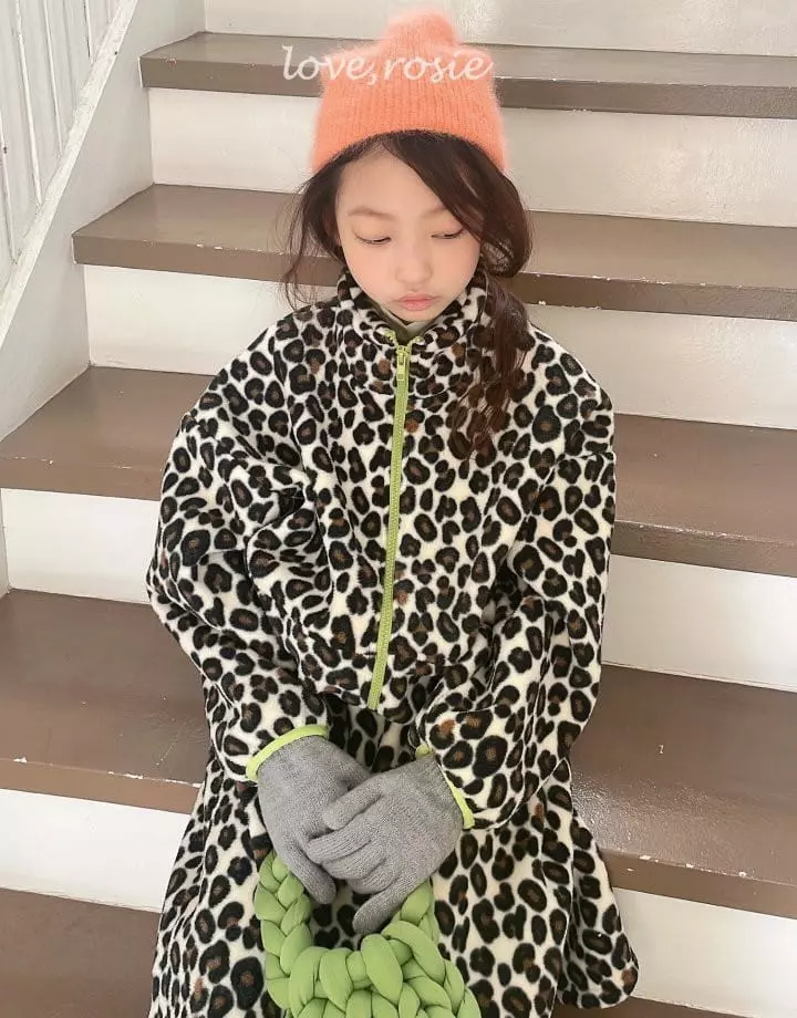 Love Rosie - Korean Children Fashion - #Kfashion4kids - Sue Sue Polpolis Zip-up Skirt Set Strawberry Ivory - 6
