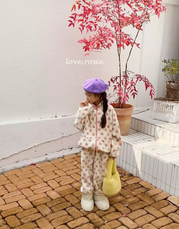 Love Rosie - Korean Children Fashion - #kidzfashiontrend - Jue Jue Polpolis Zip-up Pants Set - 4