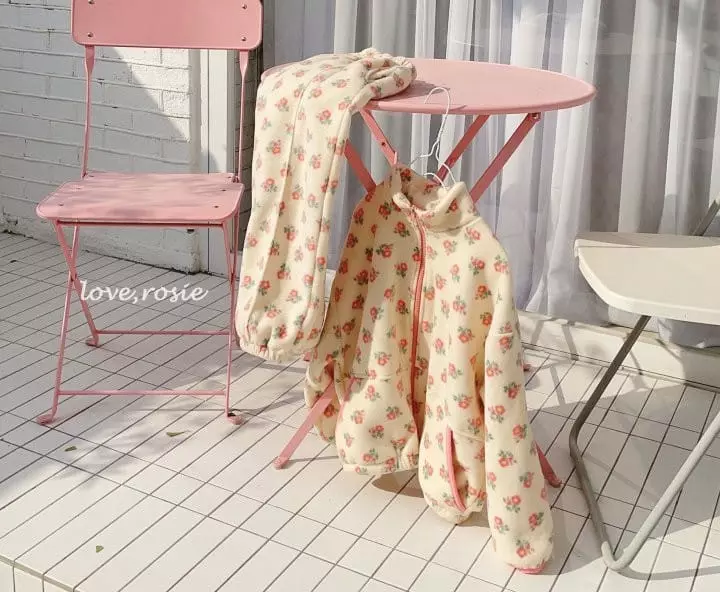 Love Rosie - Korean Children Fashion - #kidsshorts - Jue Jue Polpolis Zip-up Pants Set