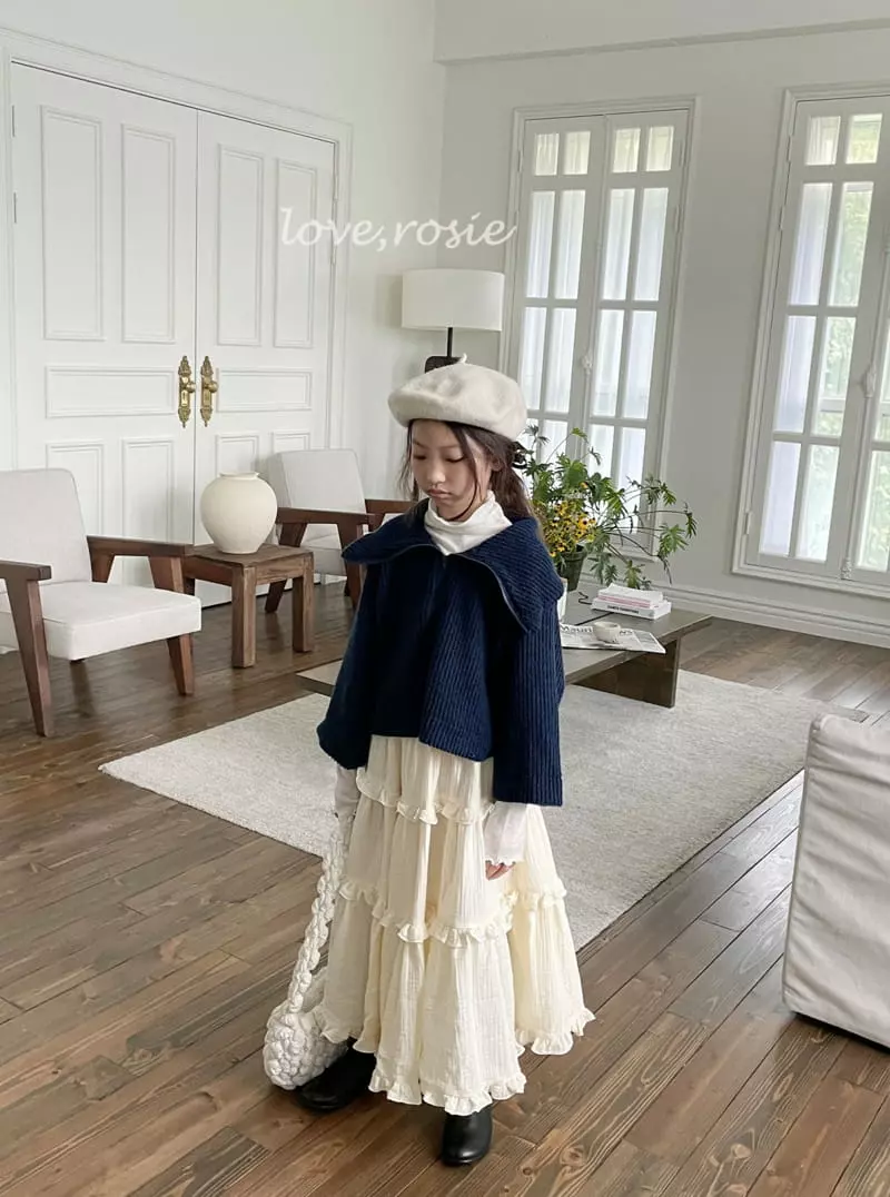 Love Rosie - Korean Children Fashion - #kidzfashiontrend - Babara Knit Zip-up Jumper - 5