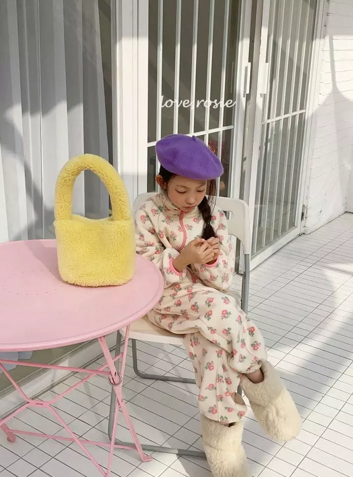 Love Rosie - Korean Children Fashion - #littlefashionista - Jue Jue Polpolis Zip-up Pants Set - 5