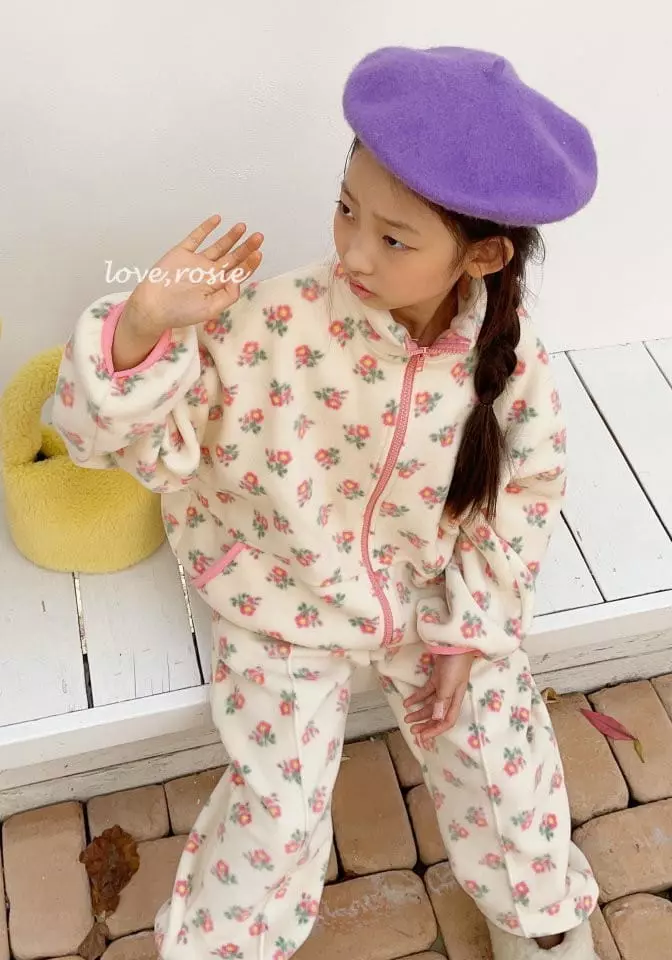 Love Rosie - Korean Children Fashion - #magicofchildhood - Jue Jue Polpolis Zip-up Pants Set - 6