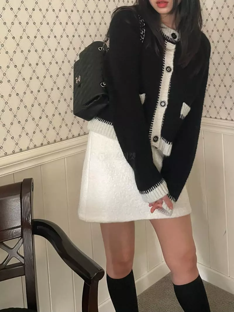 Lovemoment - Korean Women Fashion - #momslook - Alpaca Waffle Cardigan - 10