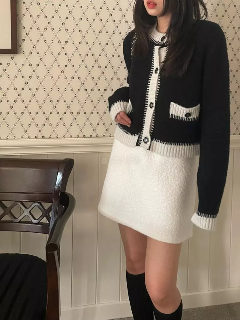 Lovemoment - Korean Women Fashion - #momslook - Alpaca Waffle Cardigan - 8