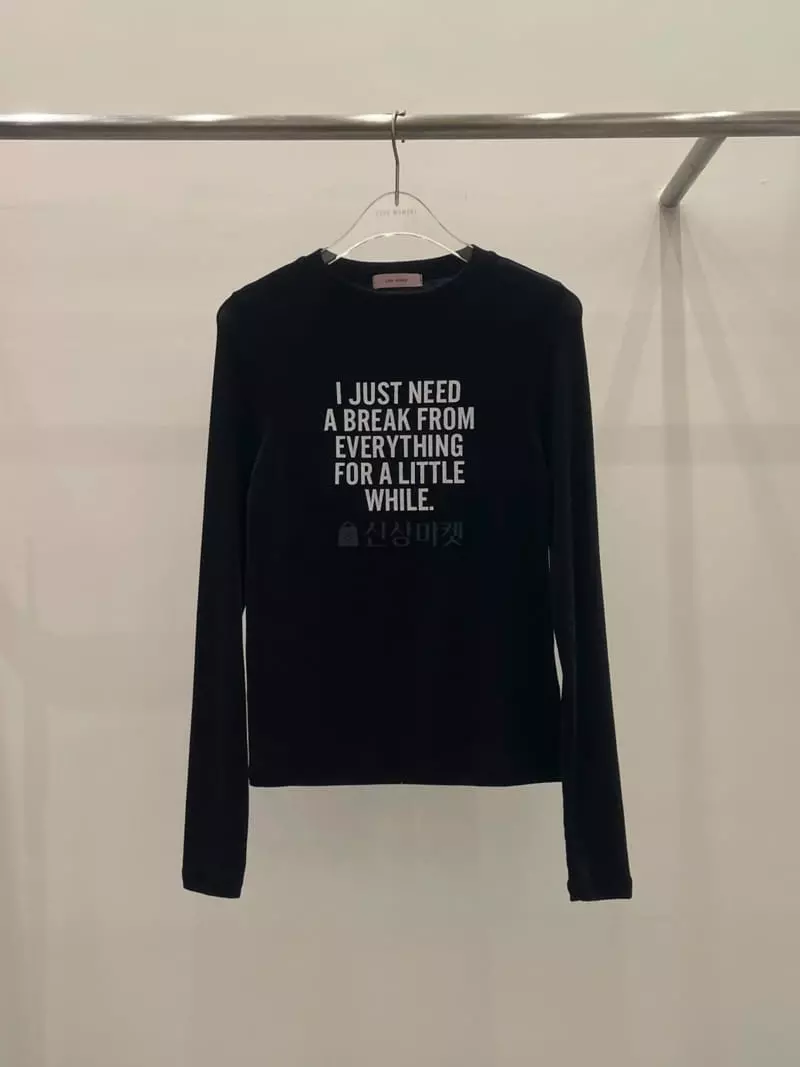 Lovemoment - Korean Women Fashion - #womensfashion - Just Tee - 4