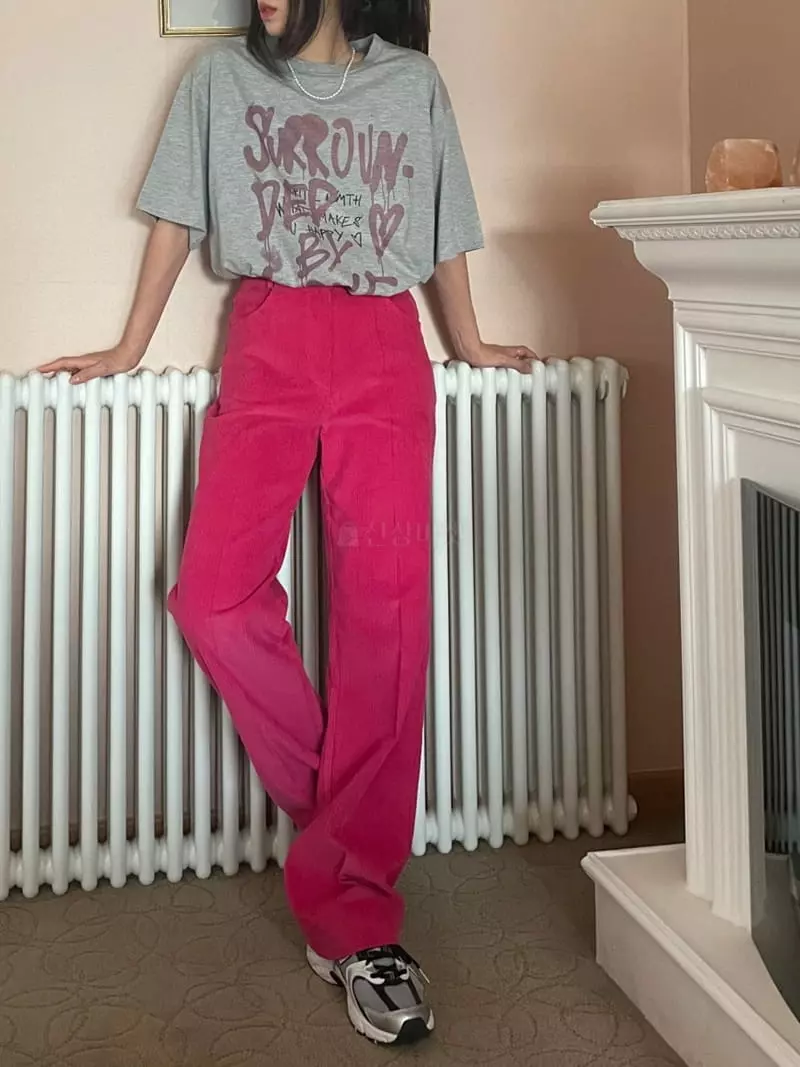 Lovemoment - Korean Women Fashion - #womensfashion - Tendar Rib Pants - 4