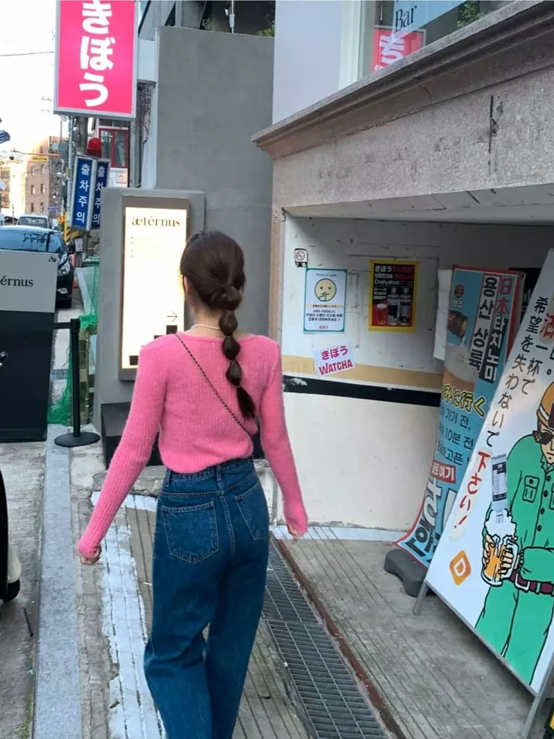 Lovemoment - Korean Women Fashion - #momslook - Love Rib Alpaca Knit Tee - 6