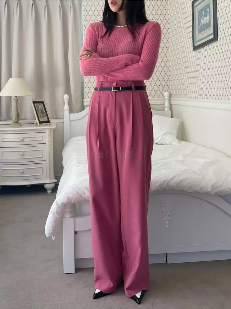 Lovemoment - Korean Women Fashion - #momslook - Wish Wide Pants - 2