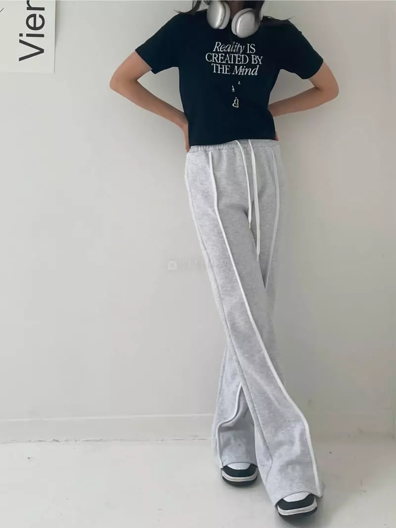 Lovemoment - Korean Women Fashion - #momslook - Track Bootscut Pants - 6