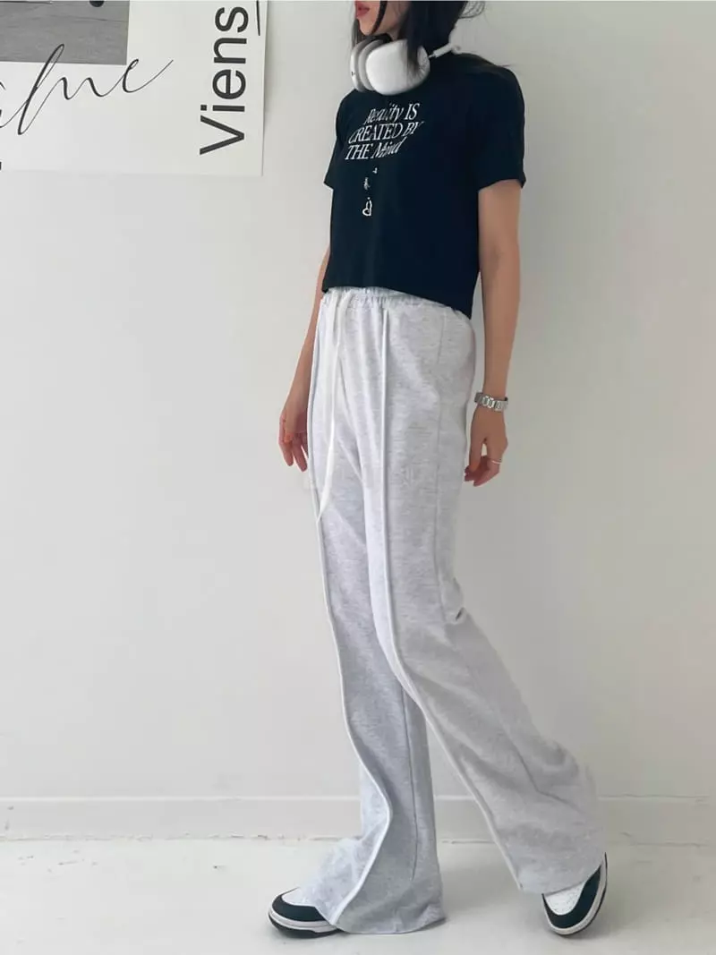 Lovemoment - Korean Women Fashion - #momslook - Track Bootscut Pants - 8