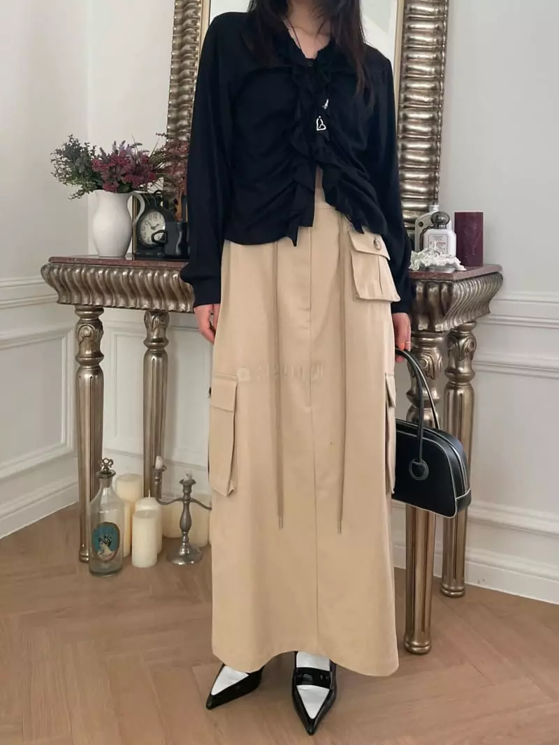 Lovemoment - Korean Women Fashion - #momslook - Vents Cargo Skirt - 3