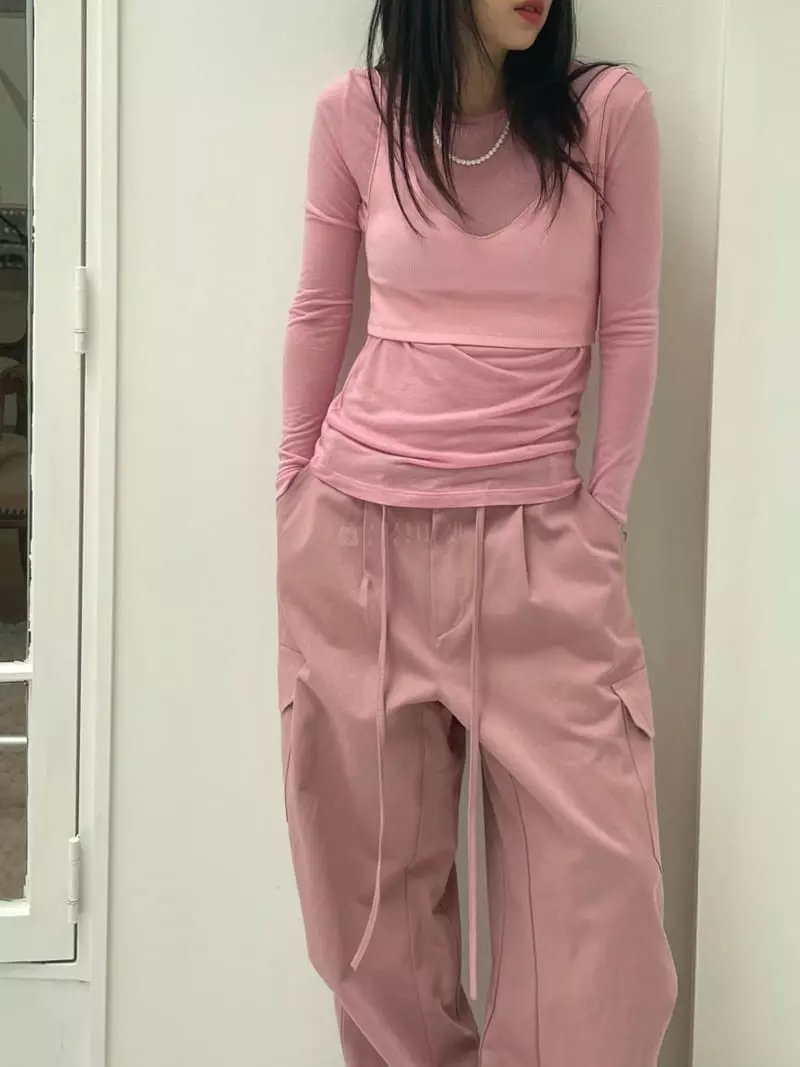 Lovemoment - Korean Women Fashion - #momslook - See Through Layered Set - 2