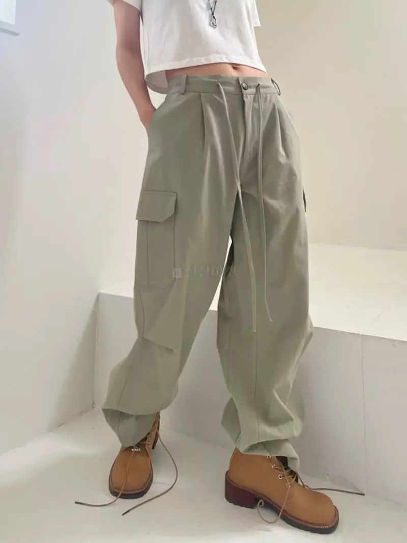 Lovemoment - Korean Women Fashion - #momslook - Weat Cargo Pants - 10