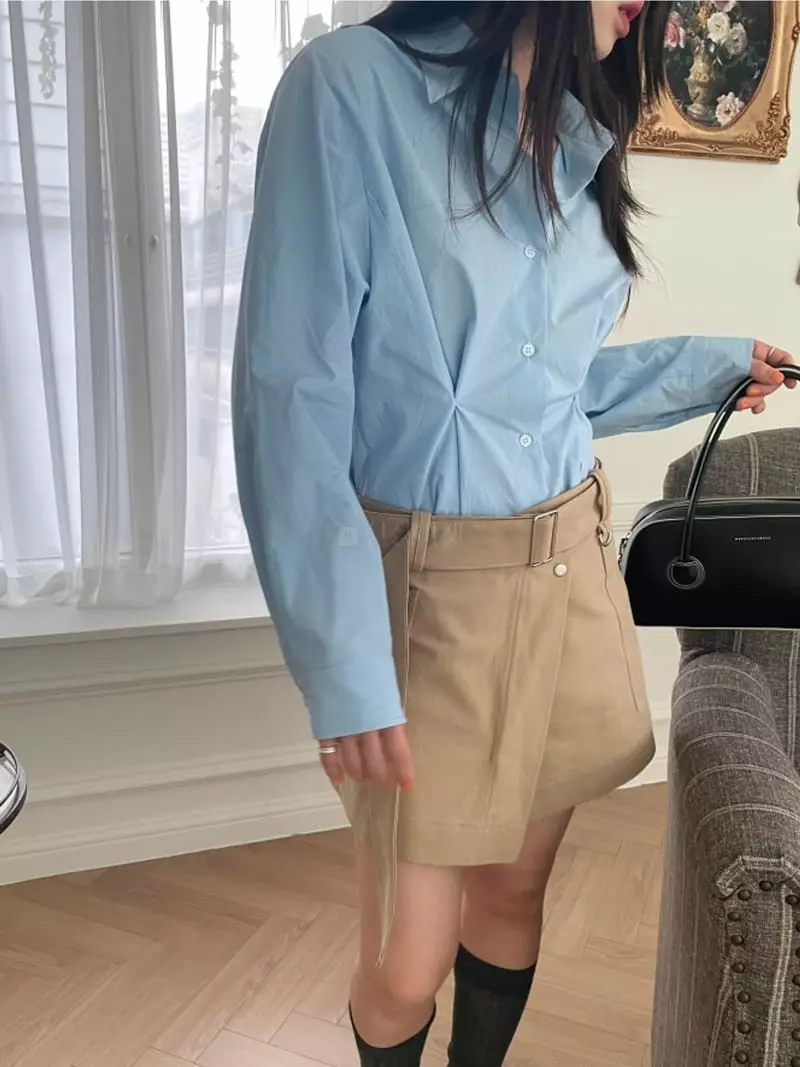 Lovemoment - Korean Women Fashion - #momslook - Two Way Shirt - 9