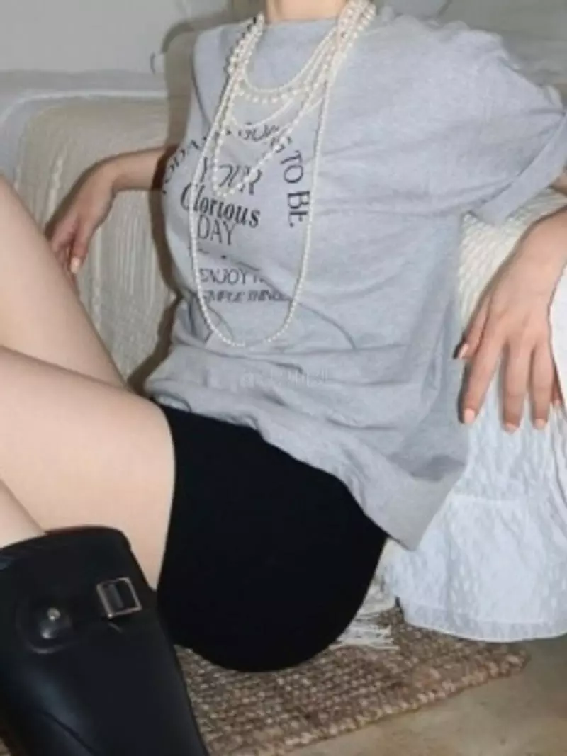 Lovemoment - Korean Women Fashion - #momslook - Enjoy Tee - 3