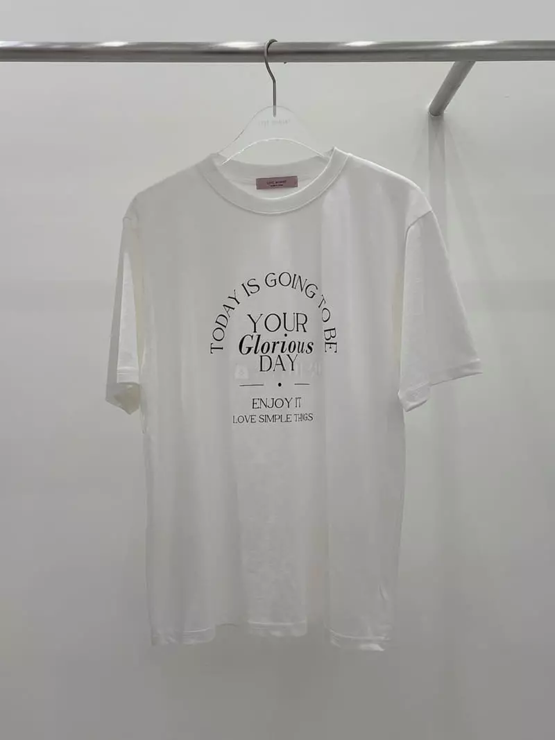 Lovemoment - Korean Women Fashion - #momslook - Enjoy Tee - 5