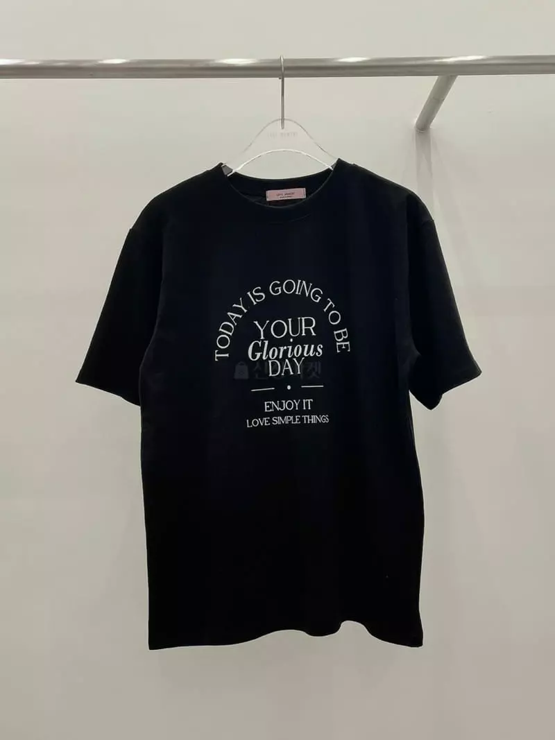 Lovemoment - Korean Women Fashion - #momslook - Enjoy Tee - 7