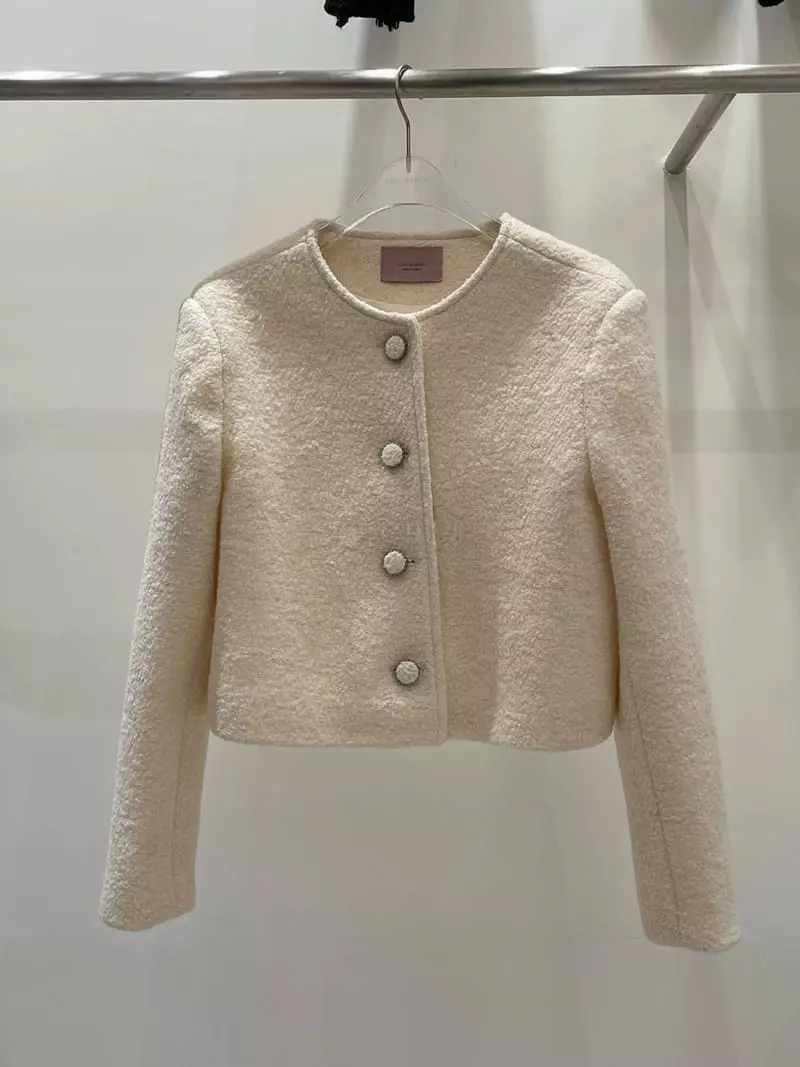 Lovemoment - Korean Women Fashion - #momslook - Terry Crop Jacket - 11