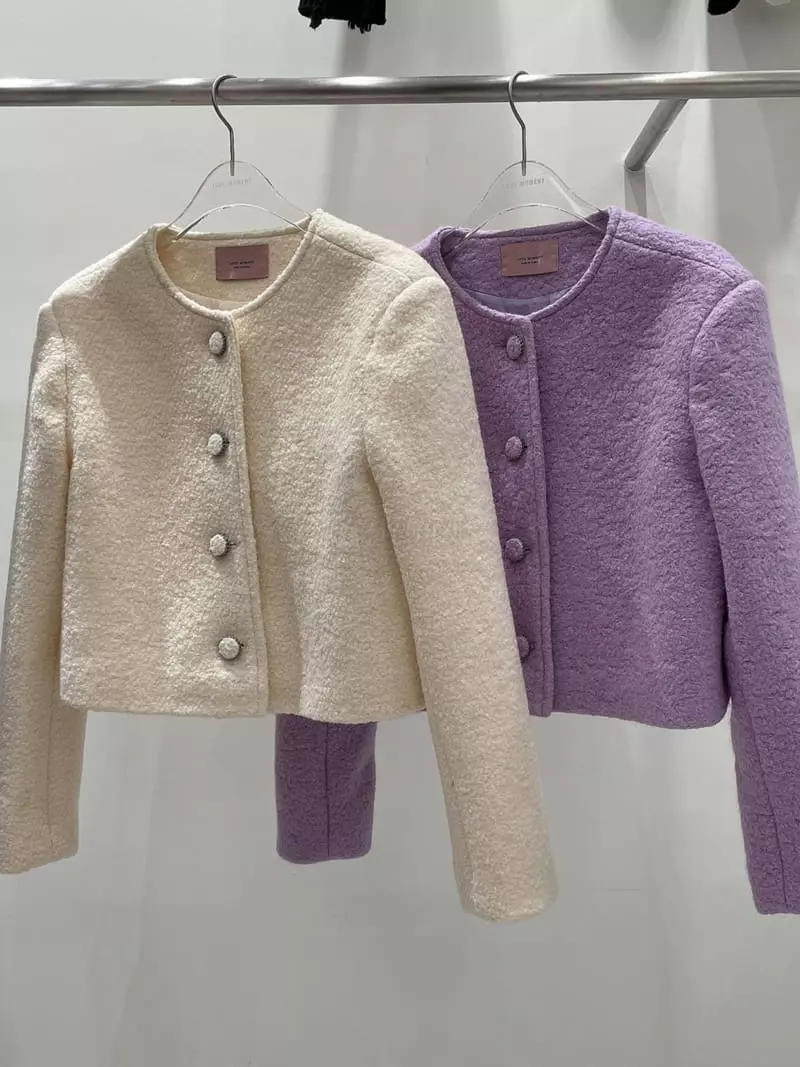 Lovemoment - Korean Women Fashion - #momslook - Terry Crop Jacket - 9