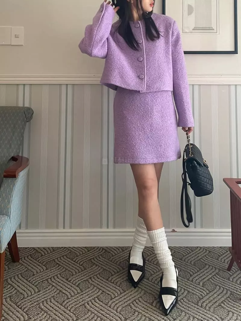 Lovemoment - Korean Women Fashion - #womensfashion - Terry Mini Skirt - 4