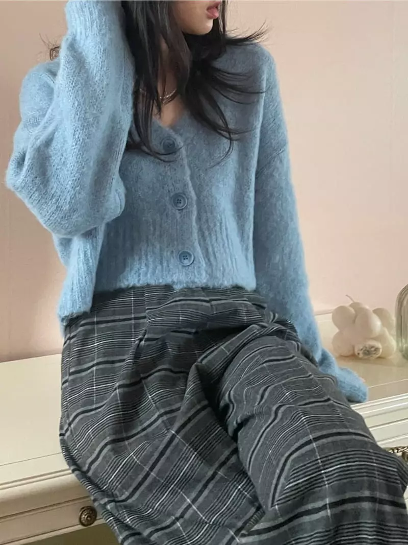 Lovemoment - Korean Women Fashion - #momslook - Brush Cardigan - 5
